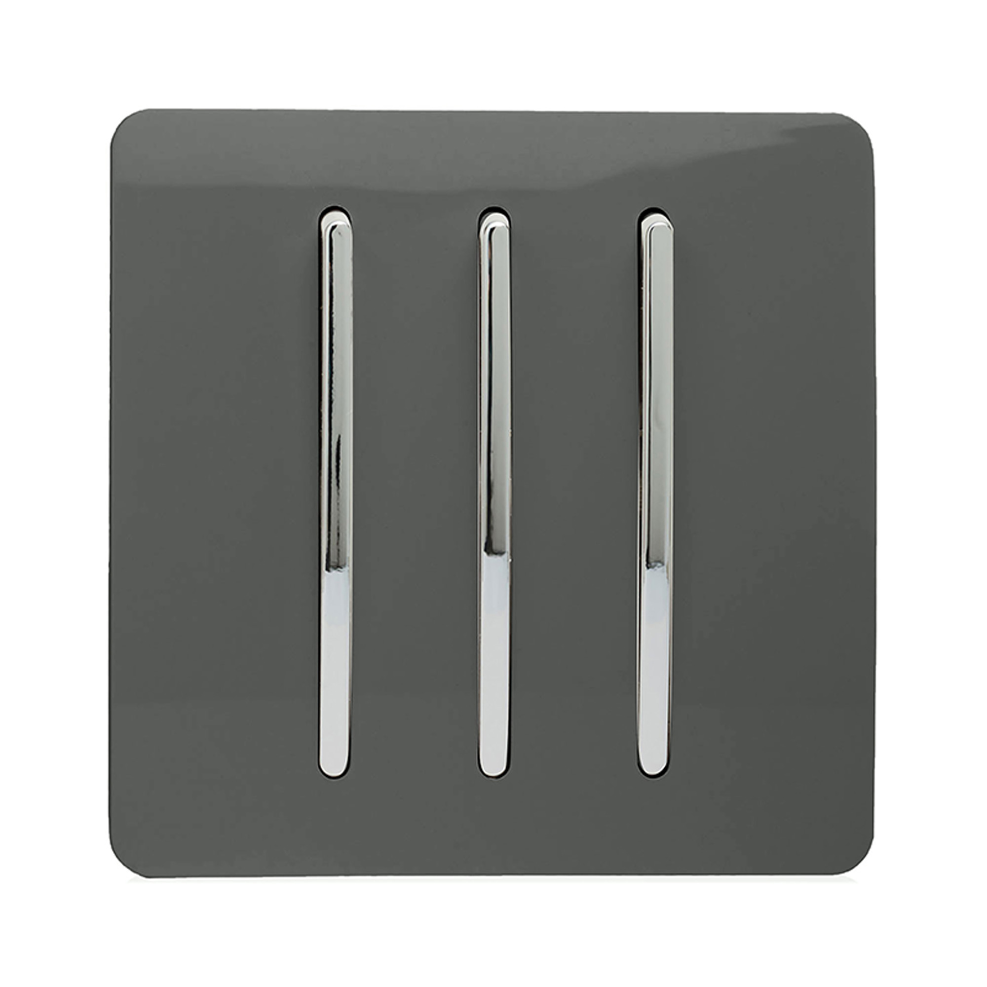 ART-SS6CH  3 Gang 2 Way 10 Amp Rocker Charcoal